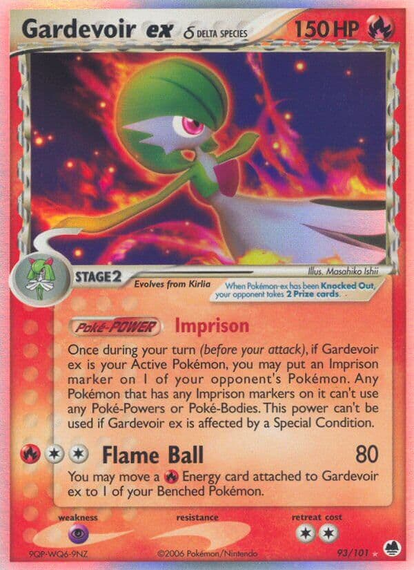 Gardevoir Ex Delta — Dragon Frontiers Pokémon card