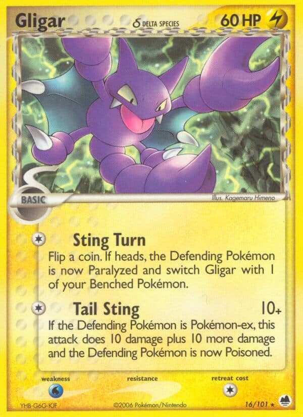 Gligar Delta — Dragon Frontiers Pokémon card