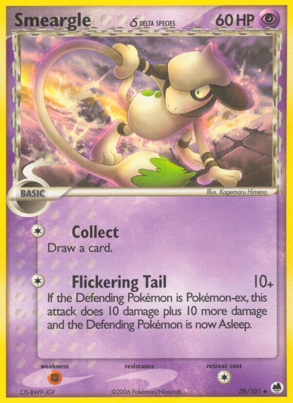 Smeargle Delta — Dragon Frontiers Pokémon card
