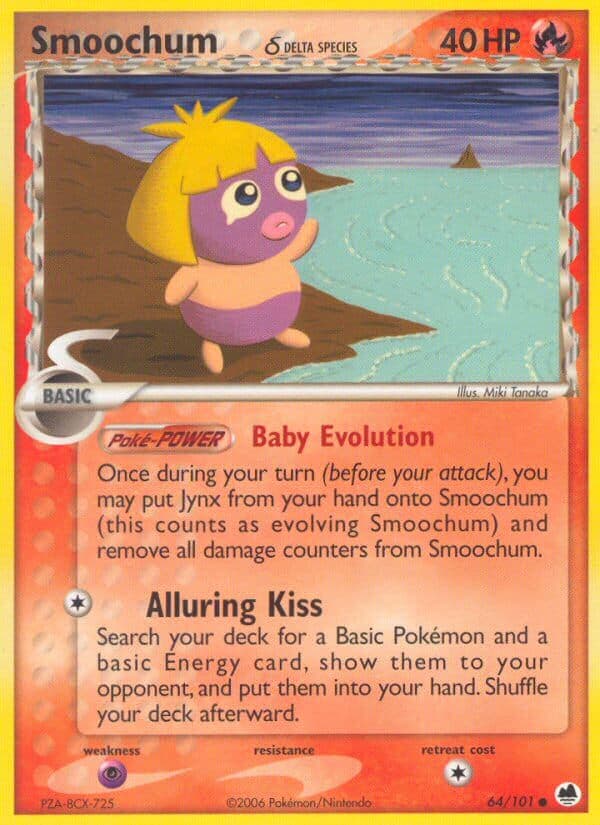 Smoochum Delta — Dragon Frontiers Pokémon card