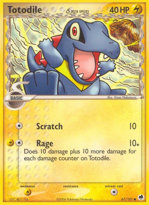 Totodile Delta — Dragon Frontiers Pokémon card