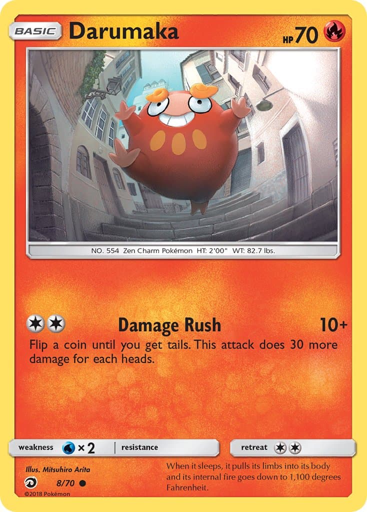 Darumaka — Dragon Majesty Pokémon card