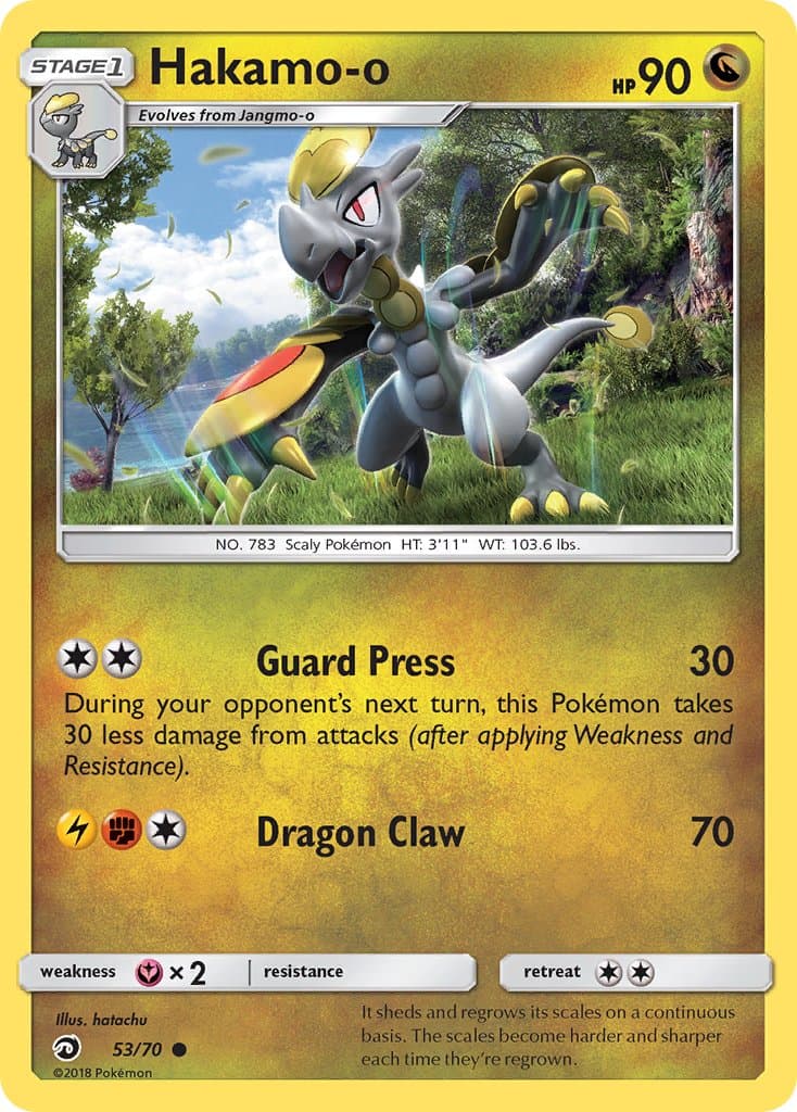 Hakamo O — Dragon Majesty Pokémon card