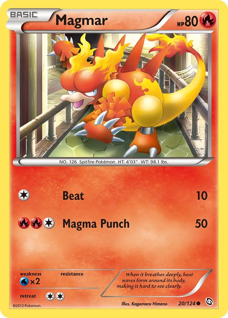 Magmar — Dragons Exalted Pokémon card