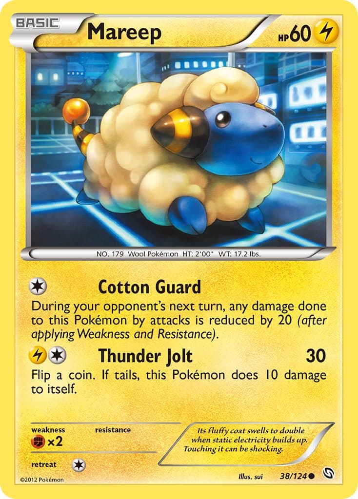 Mareep — Dragons Exalted Pokémon card