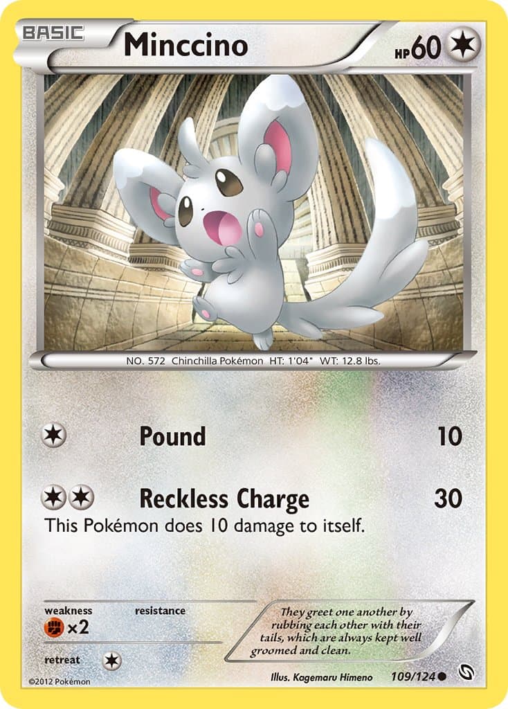 Minccino — Dragons Exalted Pokémon card