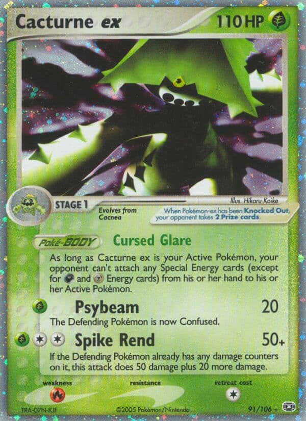 Cacturne Ex — Emerald Pokémon card