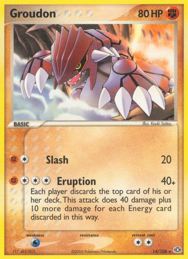 Groudon — Emerald Pokémon card