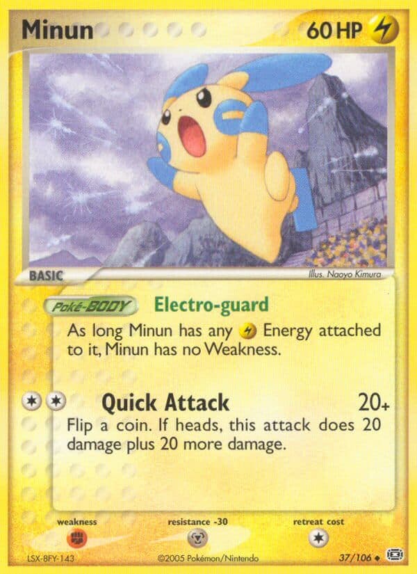 Minun — Emerald Pokémon card