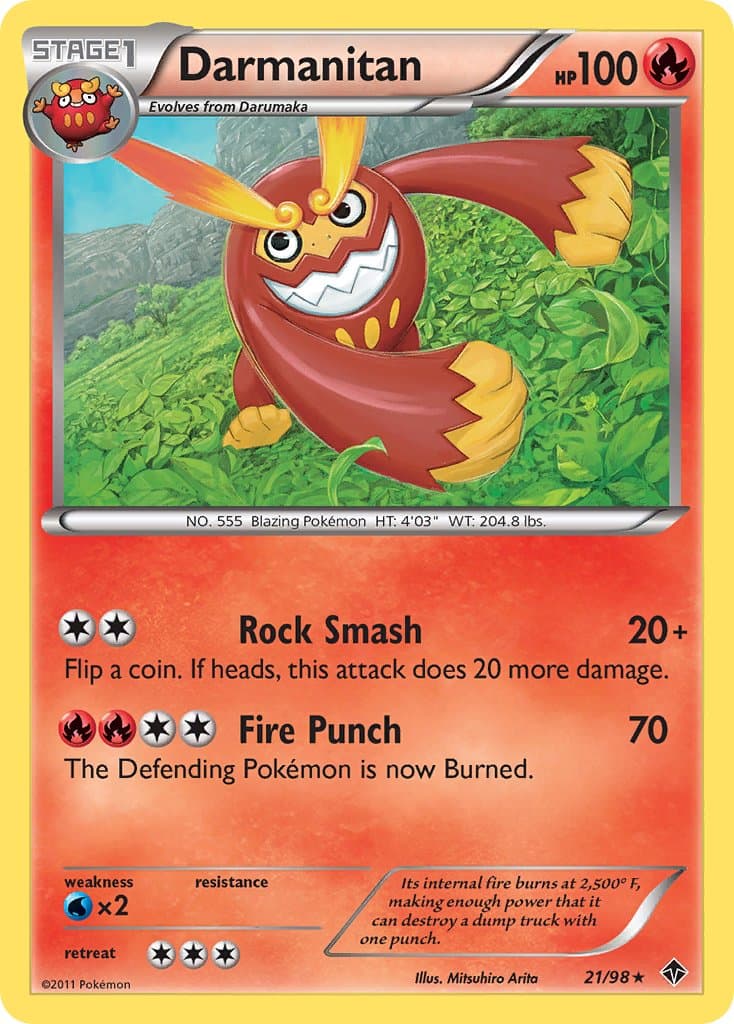 Darmanitan — Emerging Powers Pokémon card