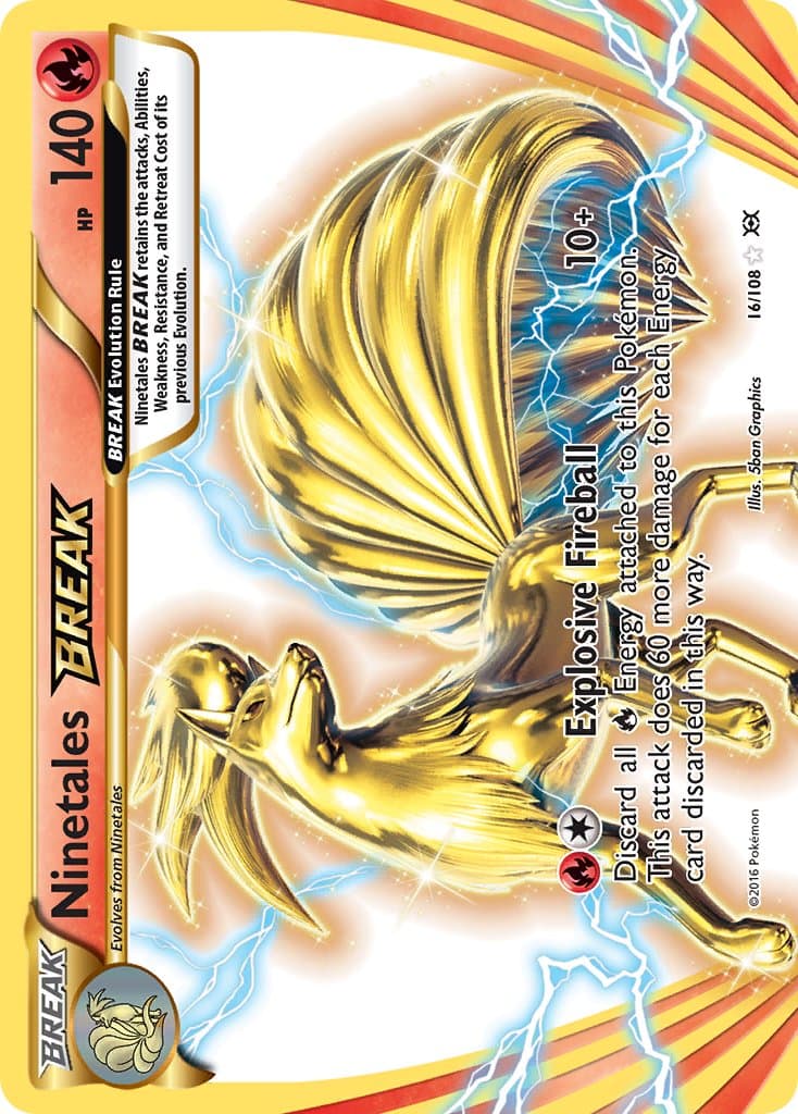 Ninetales Break — Evolutions Pokémon card
