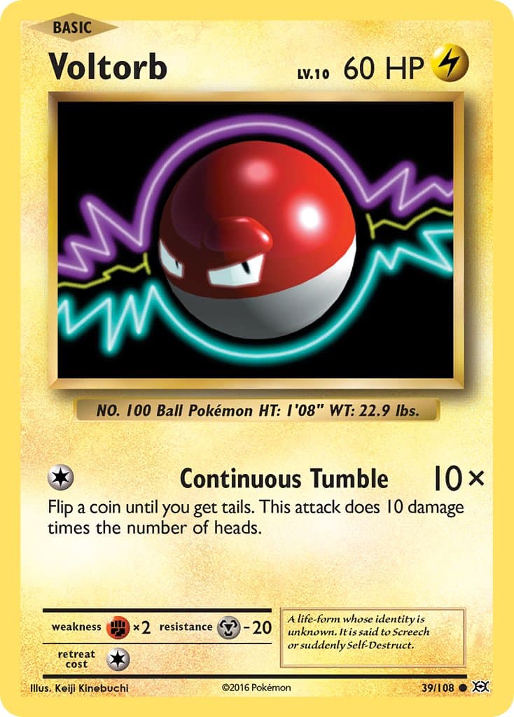 Voltorb — Evolutions Pokémon card