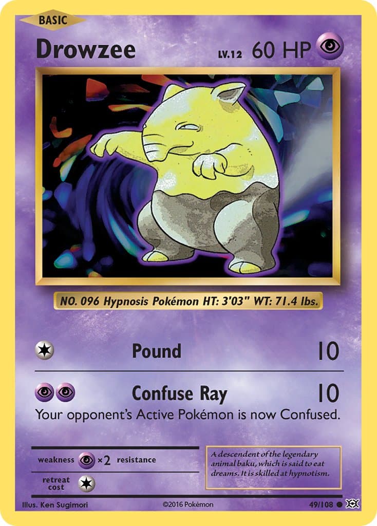 Drowzee — Evolutions