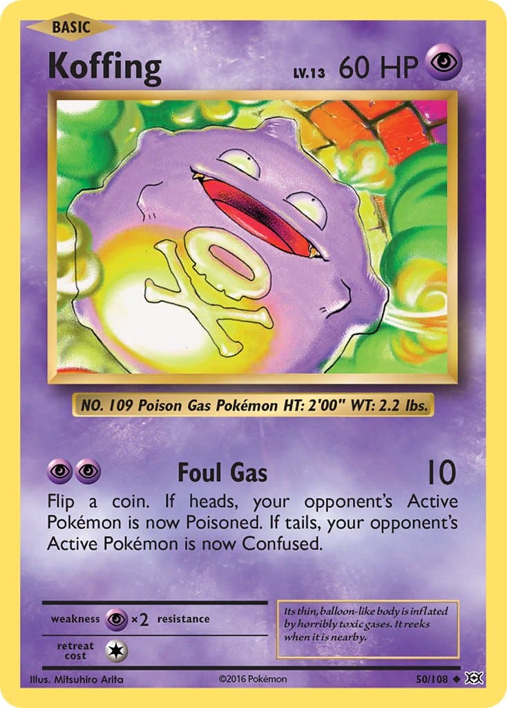 Koffing — Evolutions Pokémon card