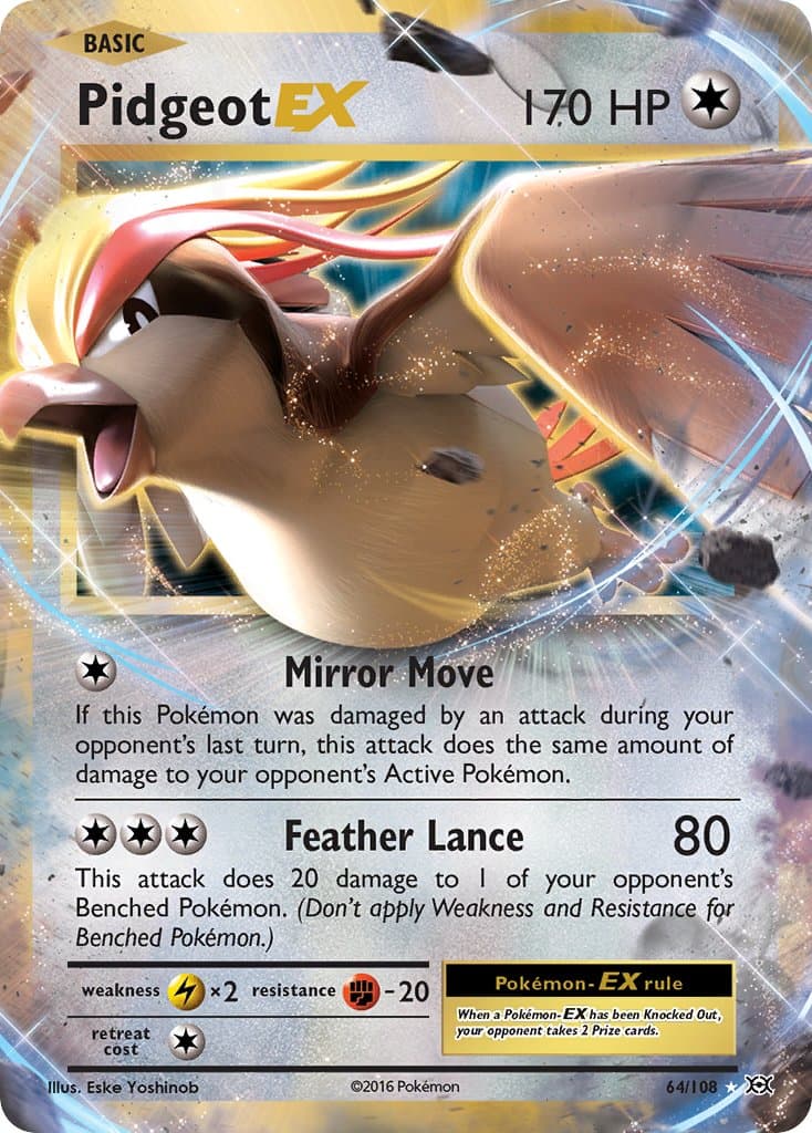 Pidgeot Ex — Evolutions Pokémon card