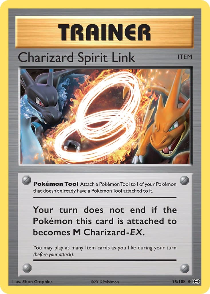 Charizard Spirit Link — Evolutions Pokémon card