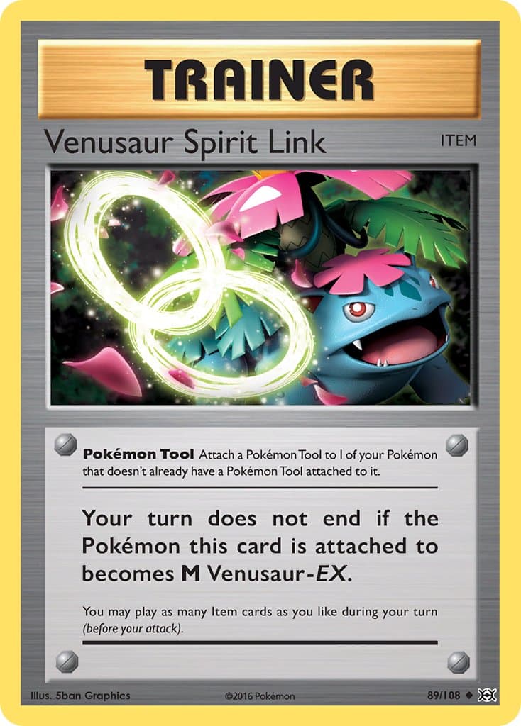 Venusaur Spirit Link — Evolutions Pokémon card
