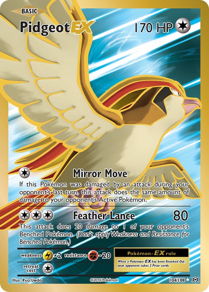 Pidgeot Ex — Evolutions Pokémon card