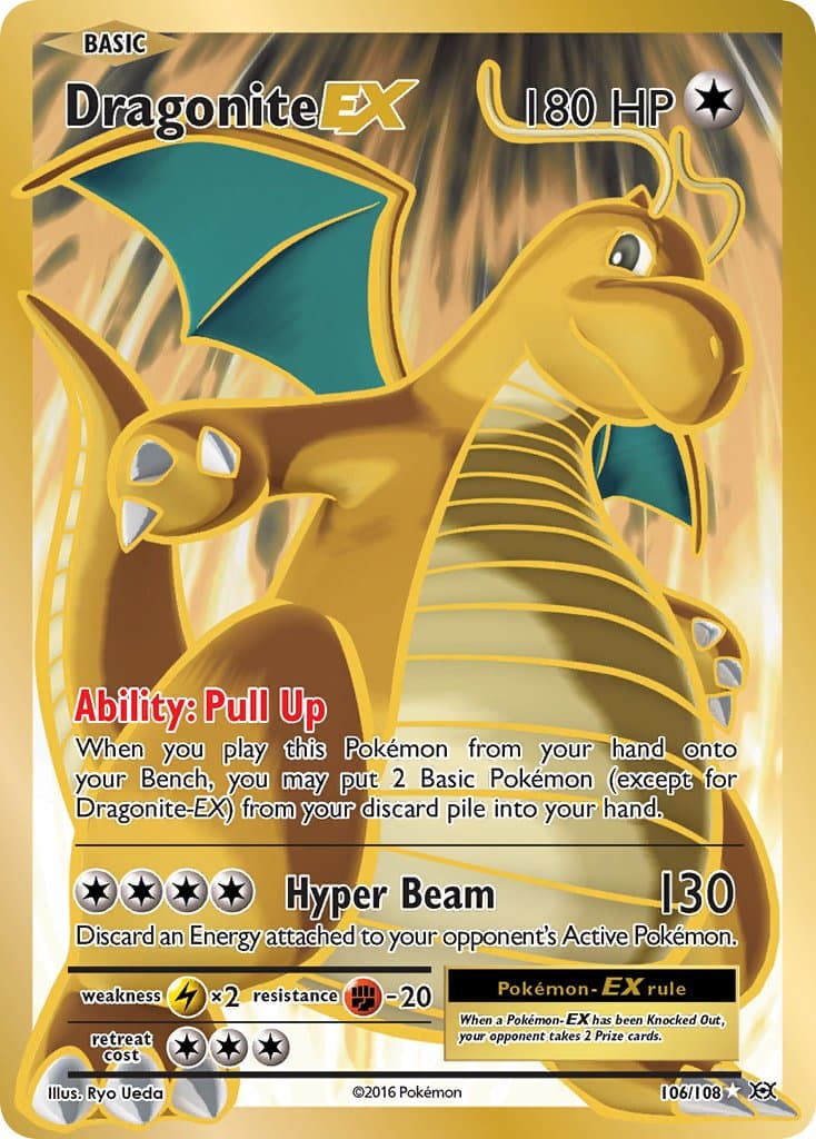 Dragonite Ex — Evolutions Pokémon card