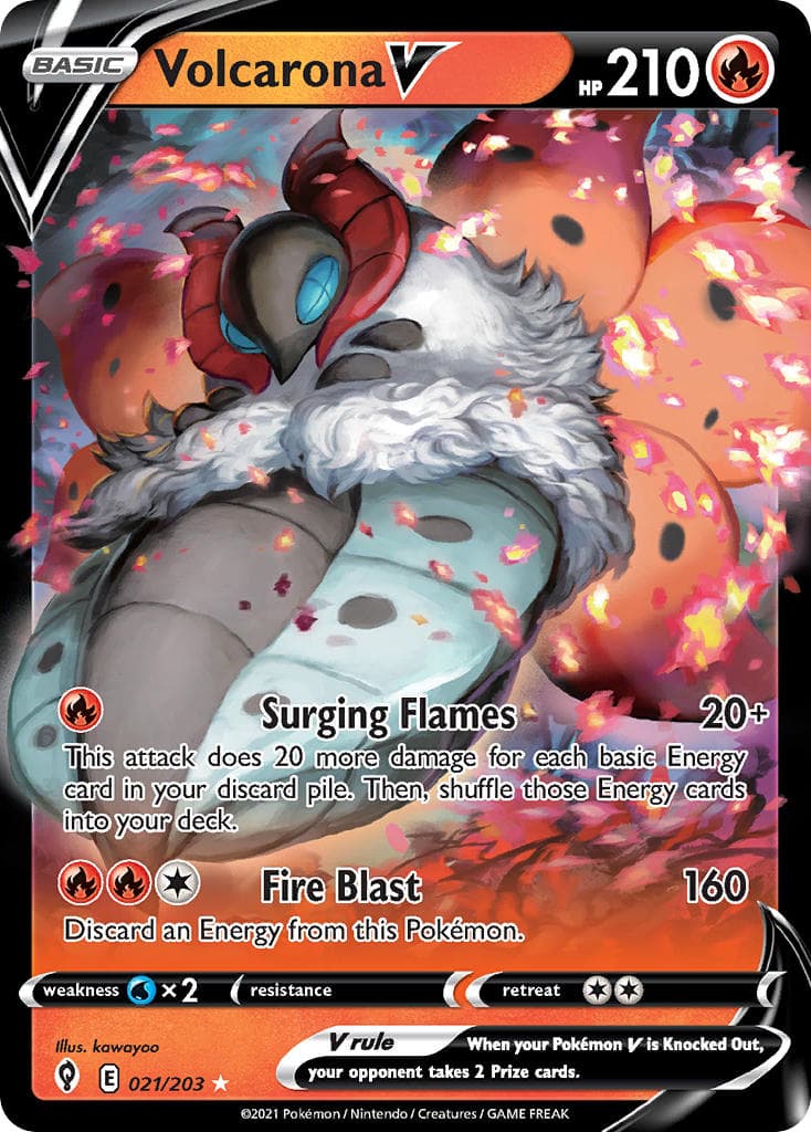 Volcarona V — Evolving Skies