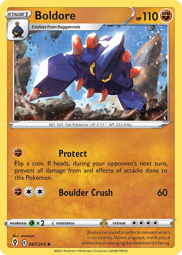 Boldore — Evolving Skies Pokémon card