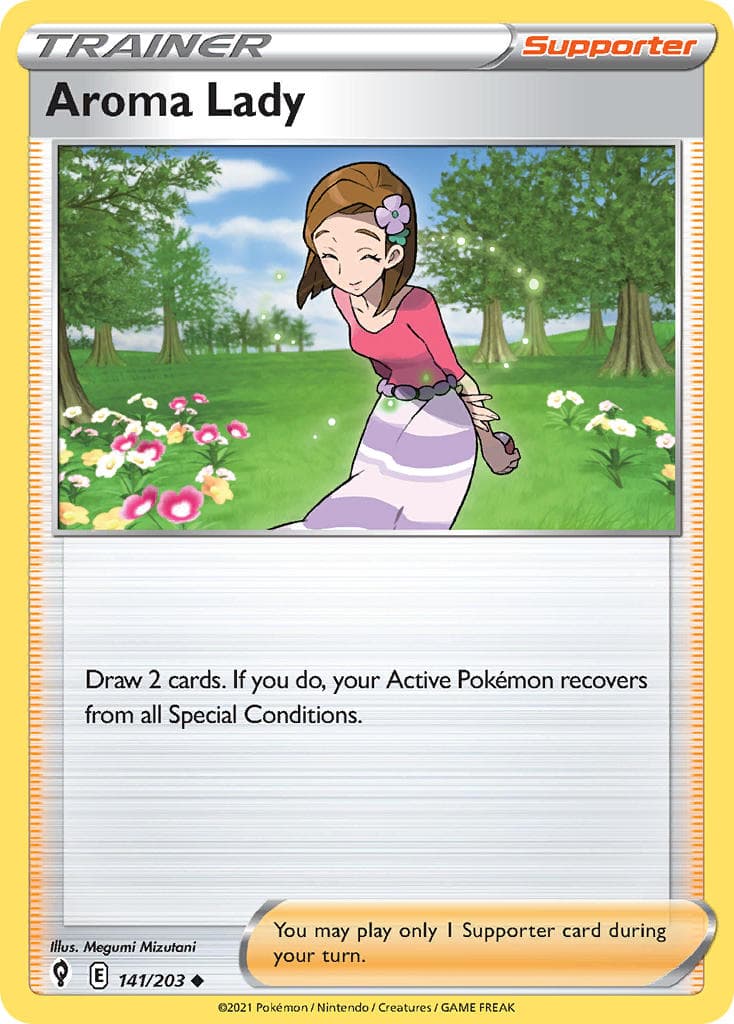 Aroma Lady — Evolving Skies Pokémon card