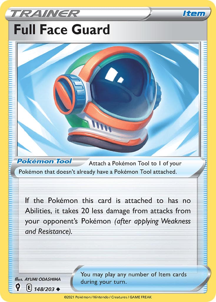 Full Face Guard — Evolving Skies Pokémon card