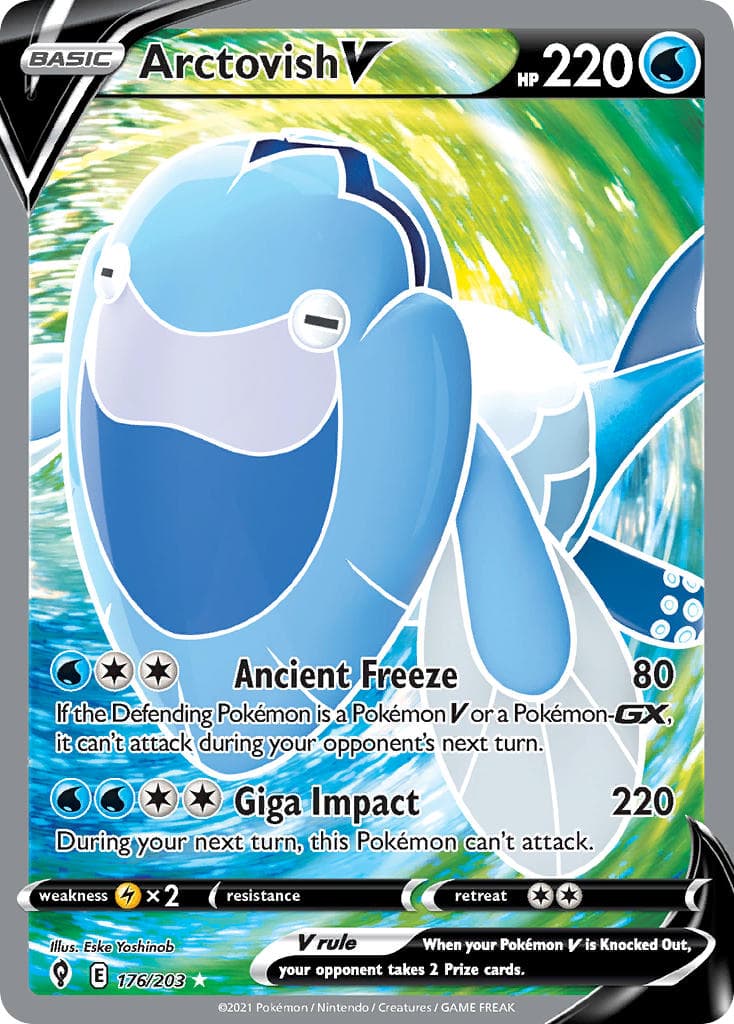 Arctovish V — Evolving Skies Pokémon card
