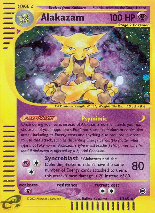 Alakazam — Expedition Pokémon card