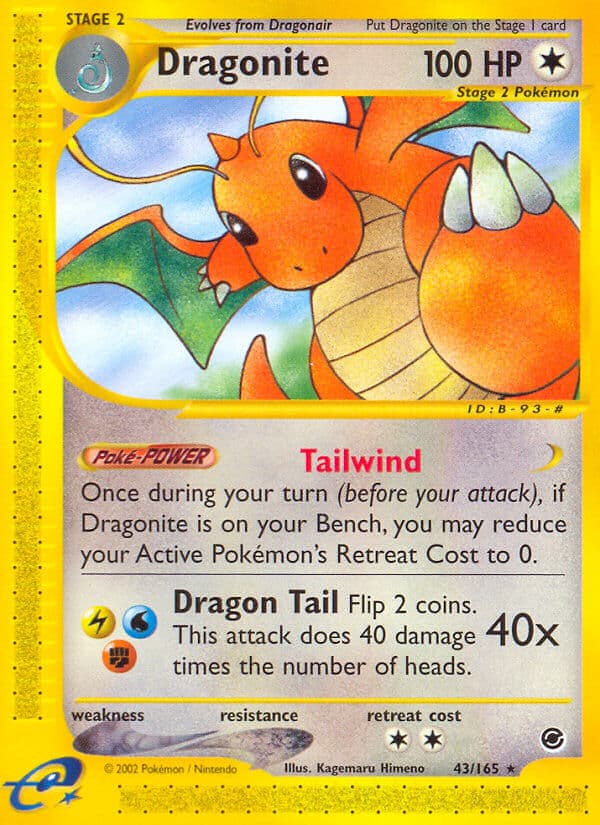 Dragonite — Expedition Pokémon card