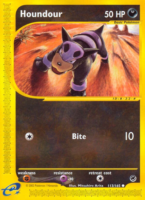 Houndour — Expedition Pokémon card