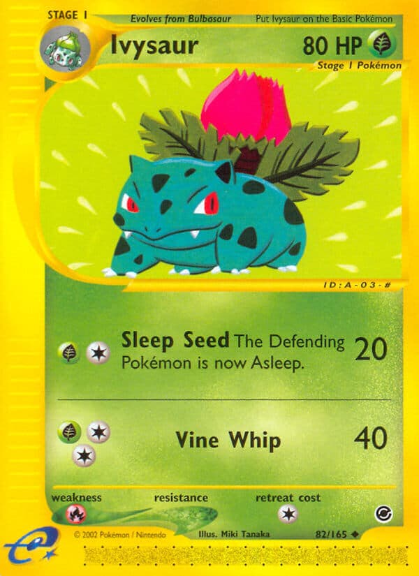 Ivysaur — Expedition Pokémon card