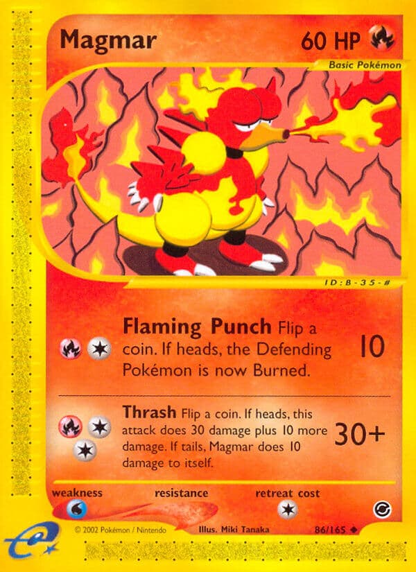 Magmar — Expedition Pokémon card