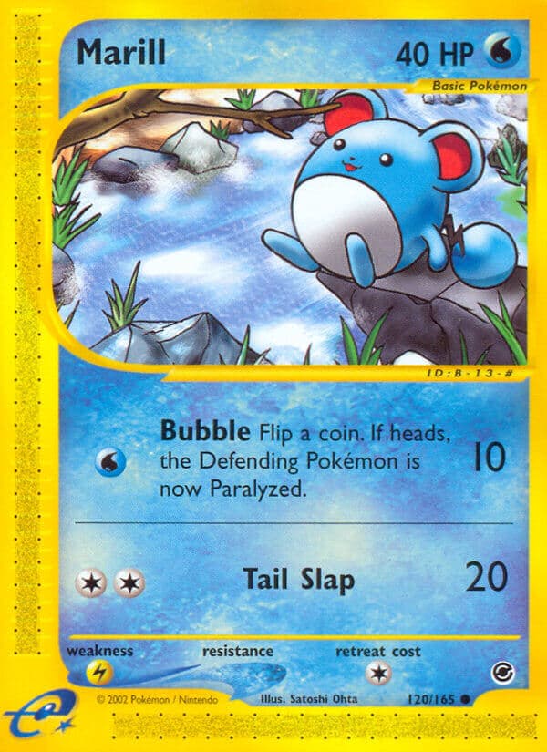 Marill — Expedition Pokémon card
