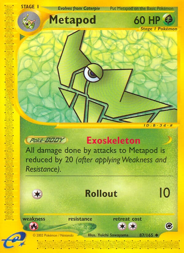 Metapod — Expedition Pokémon card