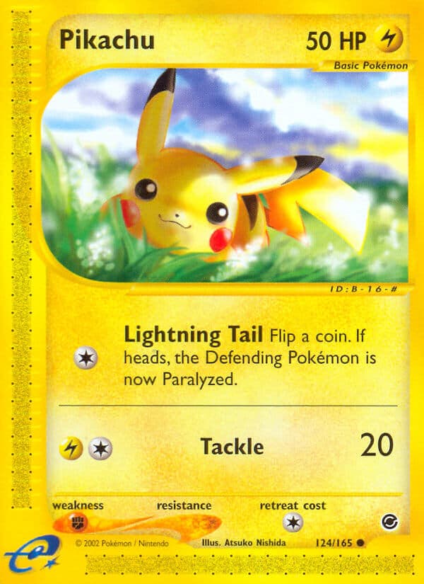 Pikachu — Expedition Pokémon card