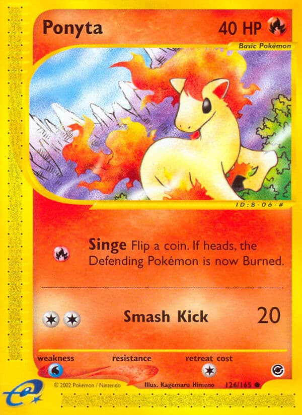 Ponyta — Expedition Pokémon card
