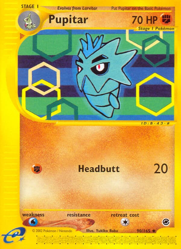 Pupitar — Expedition Pokémon card