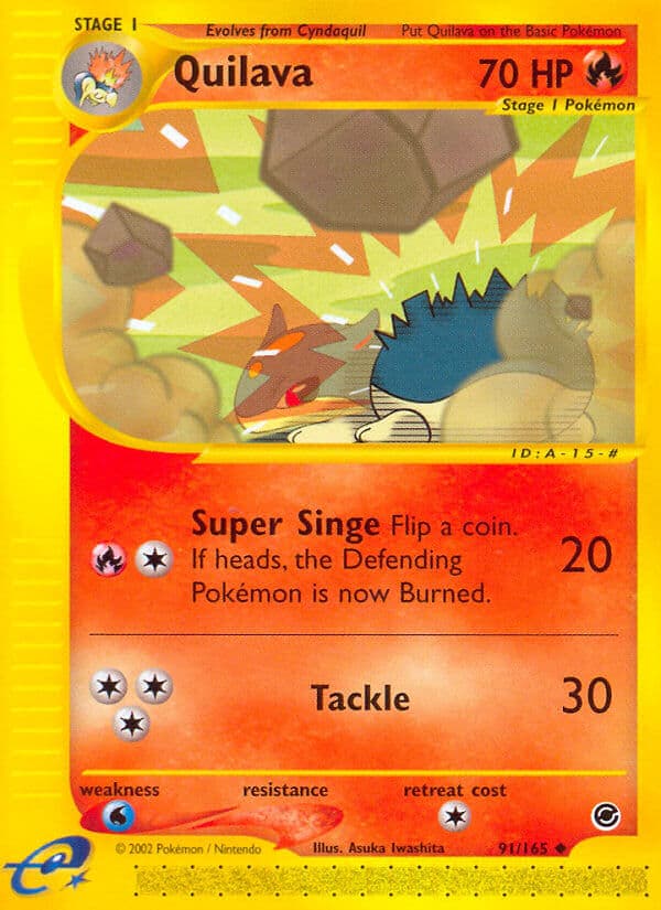 Quilava — Expedition Pokémon card