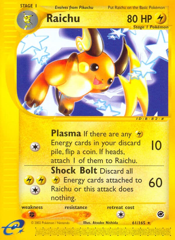 Raichu — Expedition Pokémon card