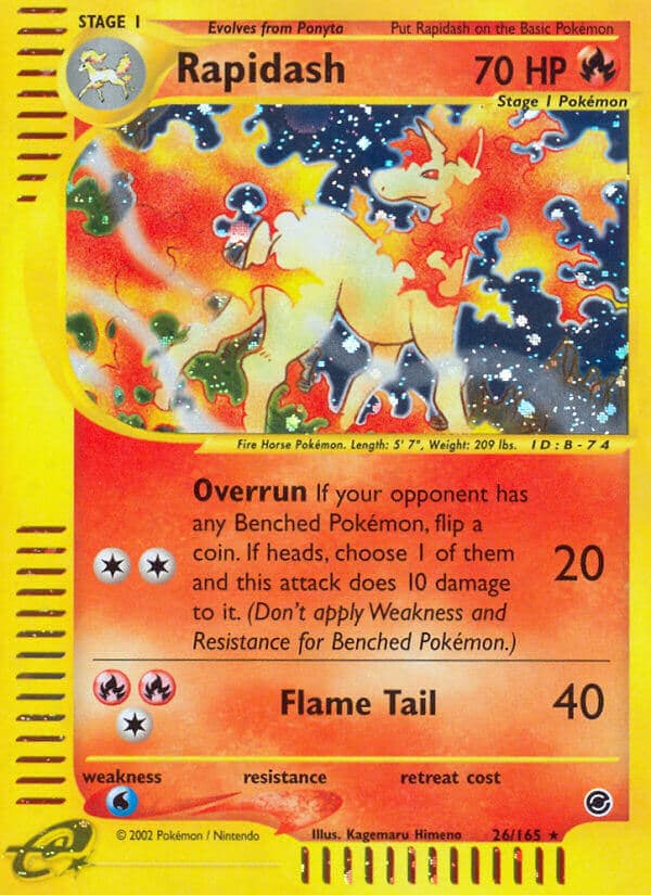 Rapidash — Expedition Pokémon card
