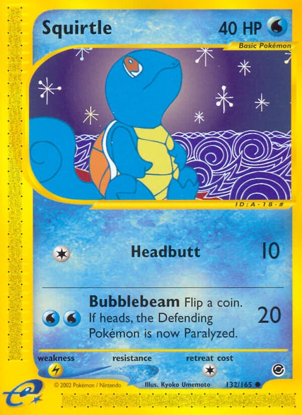 Squirtle — Expedition Pokémon card