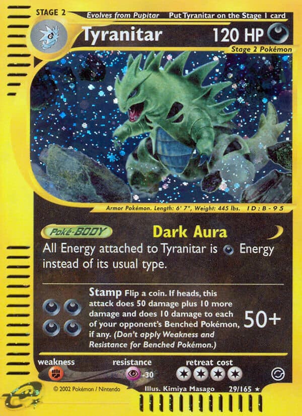 Tyranitar — Expedition Pokémon card