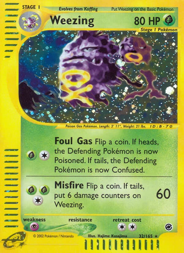 Weezing — Expedition Pokémon card