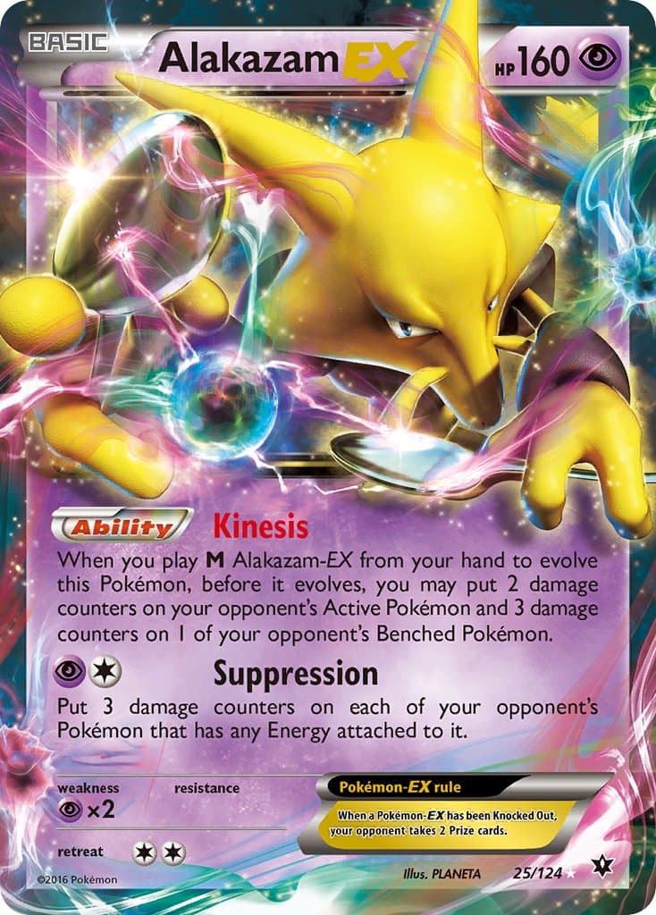 Alakazam Ex — Fates Collide Pokémon card