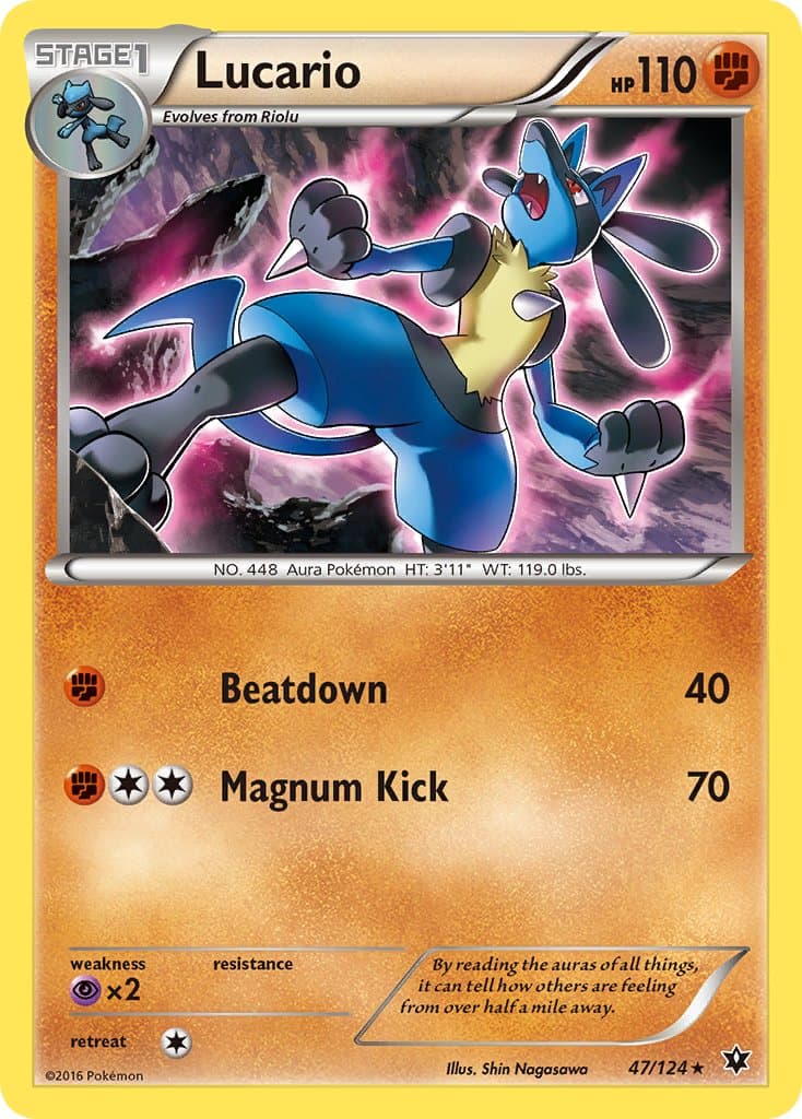 Lucario — Fates Collide Pokémon card