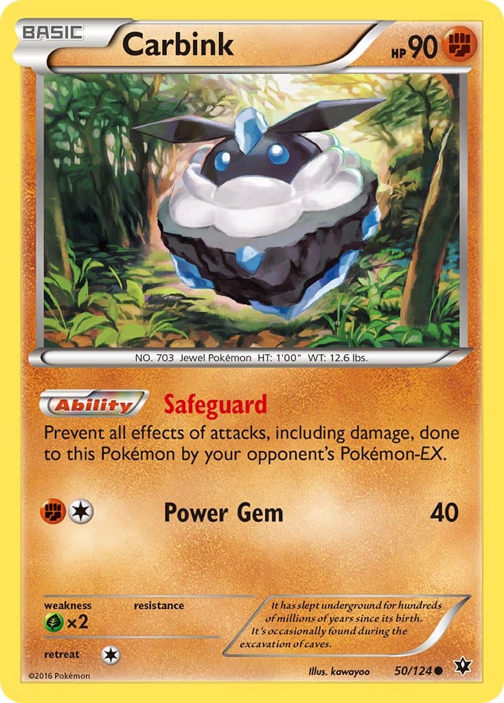 Carbink — Fates Collide Pokémon card