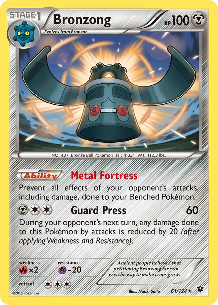 Bronzong — Fates Collide Pokémon card