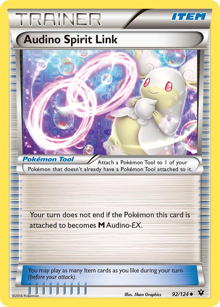 Audino Spirit Link — Fates Collide Pokémon card