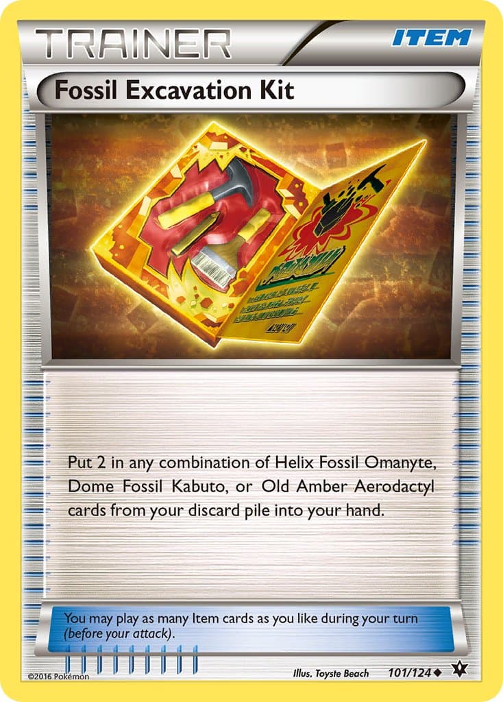 Fossil Excavation Kit — Fates Collide Pokémon card